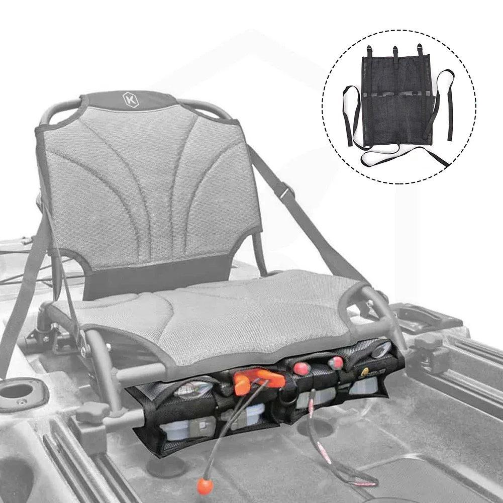 Nylon Mesh Kayak Storage Bag Water Sport Boat Canoe Seat Kayak