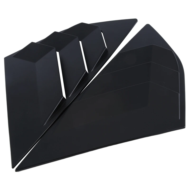 Nero Opaco Lato Posteriore Vent Quarter Window Louver Shutter Cover Parti Accessori Per Ford Focus Mk3 St Rs Hatchback 2012-2018