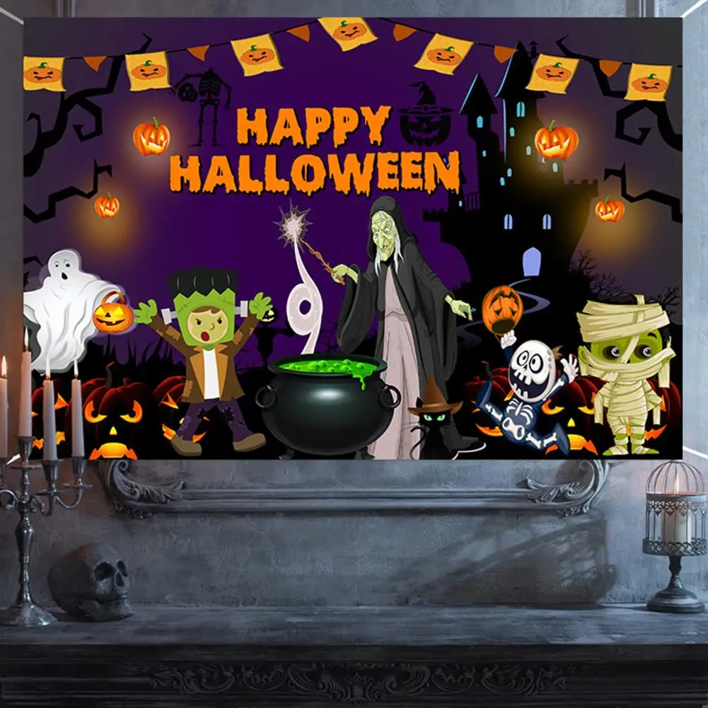 

Spooky Halloween Party Decorations Haunted House Decorations Spooky Halloween Backdrop Haunted House Ghosts Pumpkin Print Party