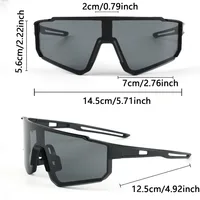 Lunettes à grande monture pour hommes, légères et durables, pour la vie quotidienne et les activités, lunettes décoratives ordinaires de Style décontracté, 1 pièce 6