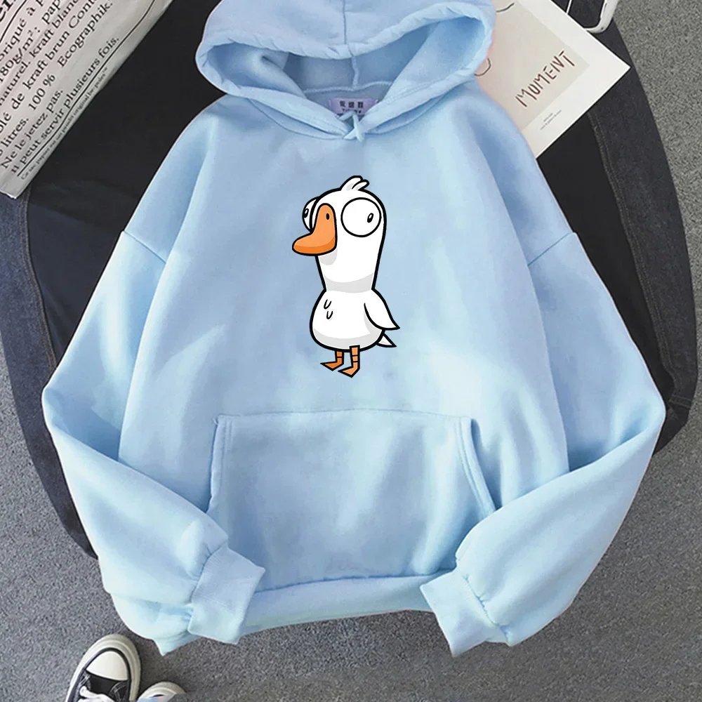 Goose Goose Duck Sweatwear Funny Cartoon Hoody Unisex Autumn Long-sleeve Fleece Hoodie Trendy Popular Sweatshirts Casual Tops