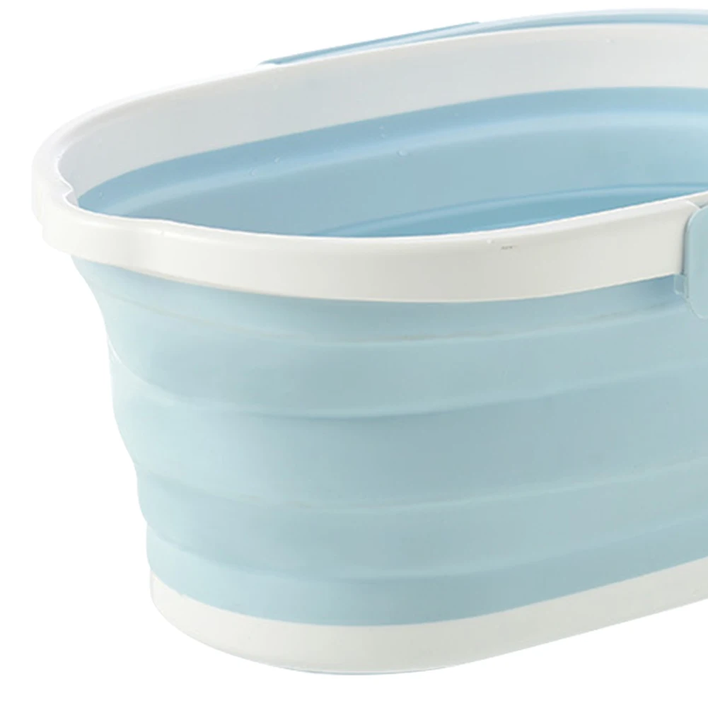 Cleaning Bucket High-Temperature Resistant Portable Water Pail With Hanging Hole Rectangular For Outdoor Garden Camping Fishing