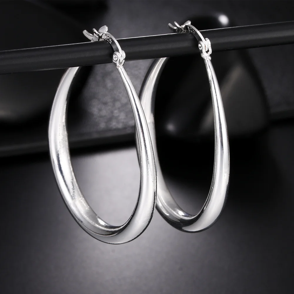 Elegant 18K Gold-Plated Silver Hook Earrings - Chic Fashion Jewelry
