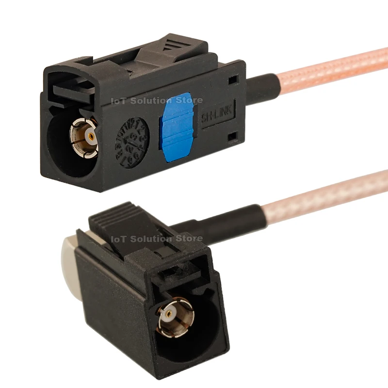 

Fakra-A Female Deep Black RF Coaxial RG316 Wire Right-angle Straight Fakra to Fakra A Cable Assembly Jumper Connector Adapter
