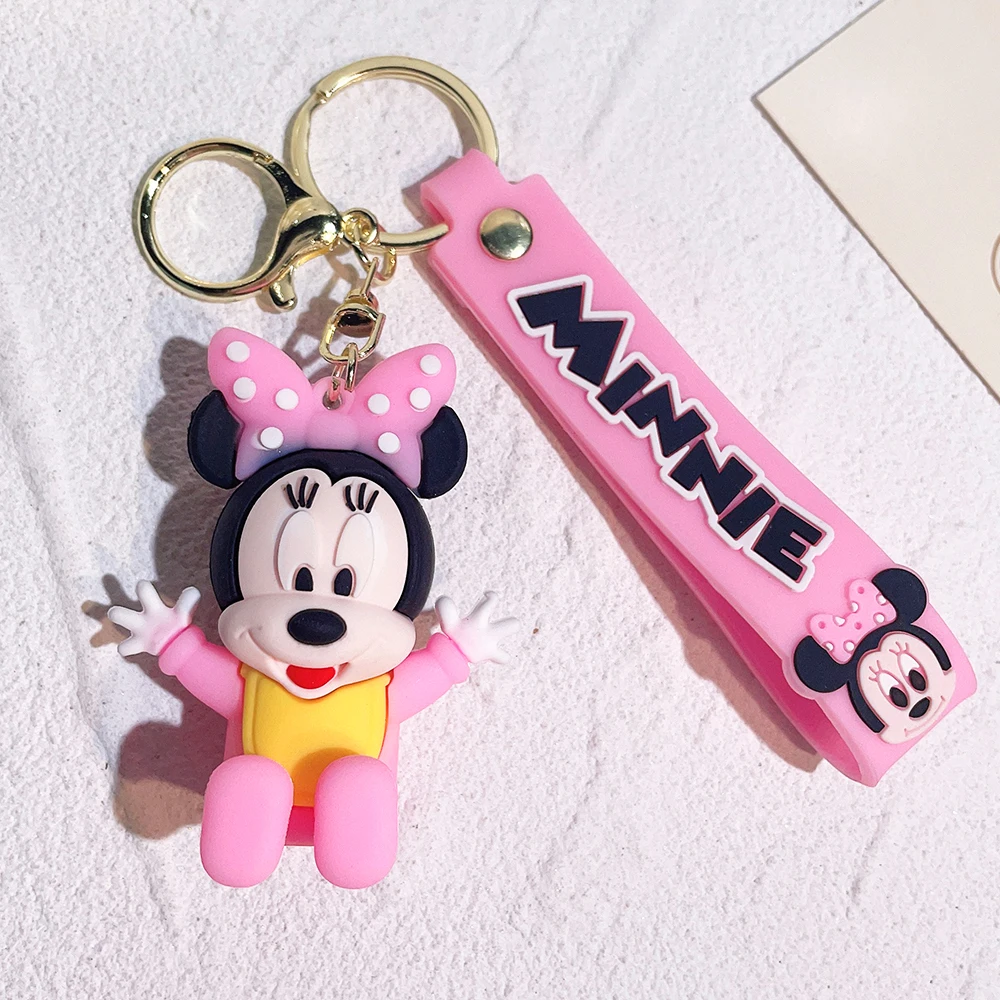 Disney Minnie Mouse Bowtique Lanyard Keychain (Pink)