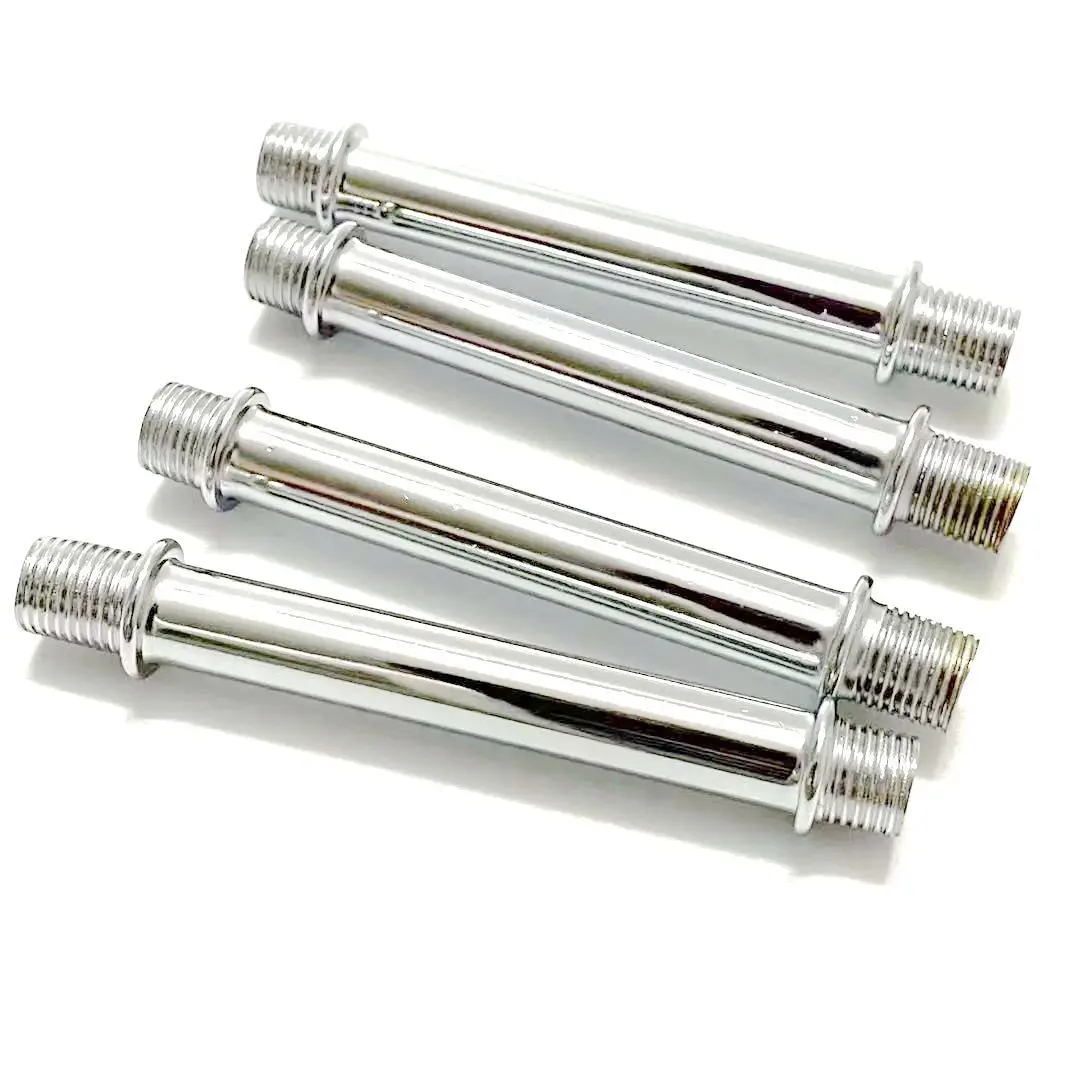 3 pieces M10 Metal Tube Double Ends with Male Threads Screw Hollow Pipe Lighting Fixtures for Table Lamps led lamp accessories