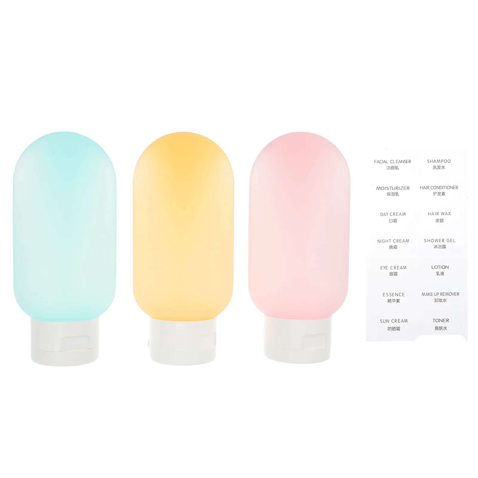 

3 Pcs Bottled Portable Toiletry Containers Travel Outdoor Hair Shampoo Accessories
