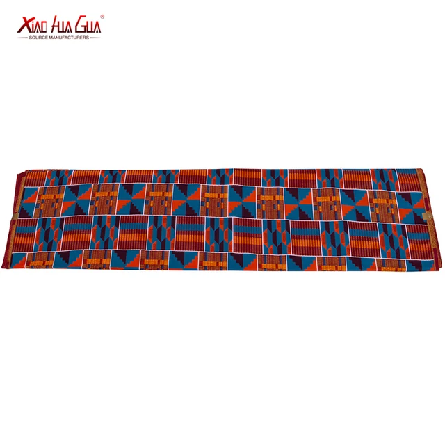 Traditional african cotton wax printed kente printed ankara fabric sold by the yard for crafts