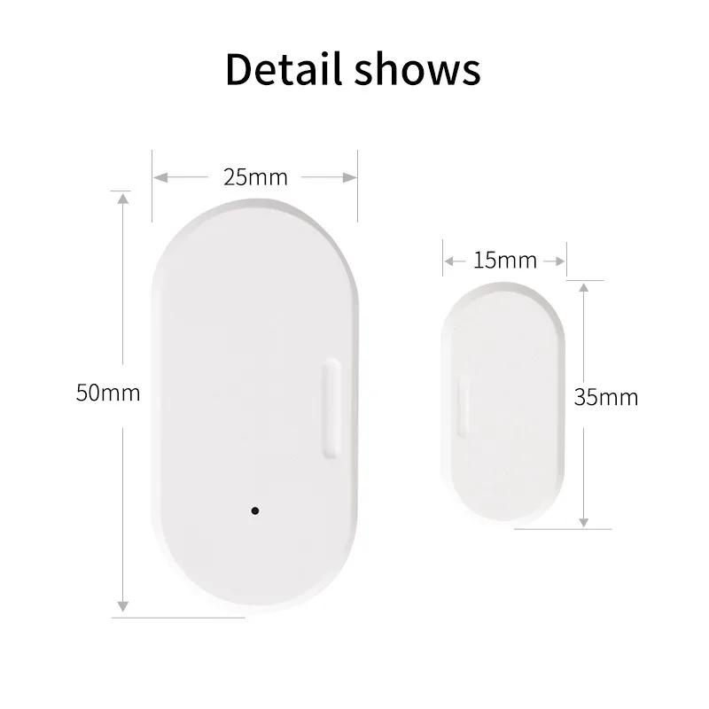 Tuya Zigbee 3.0 Smart Door Sensor Door Open Closed Detectors Security Protection Smart Life APP Control Via Alexa Google Home