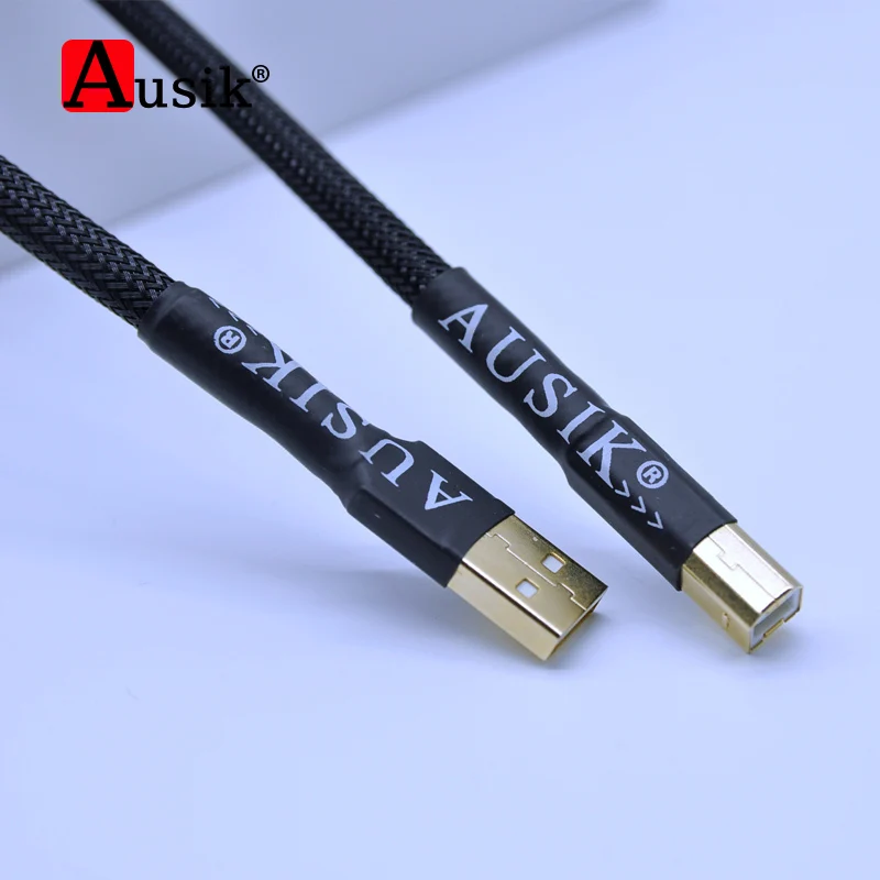 

HiFi 2.0 USB Tpye A To B Data Cable / Canare Audio Cable for PC MP3 CD DVD Amplifier DAC AUSIK AS017