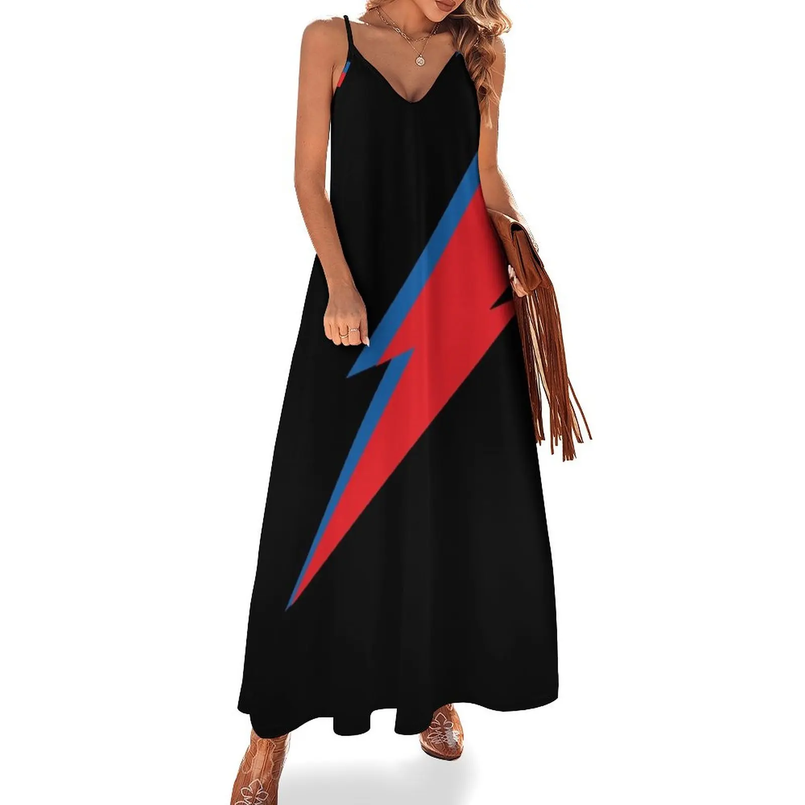 

Lightning Bolt Sleeveless Dress loose summer dress evening dress summer clothes