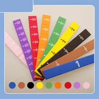 51Pcs EVA Round SquareShaped Fractions Circles Instrument Math Educational Toys Math Learning Tool Student Teaching Gifts 2