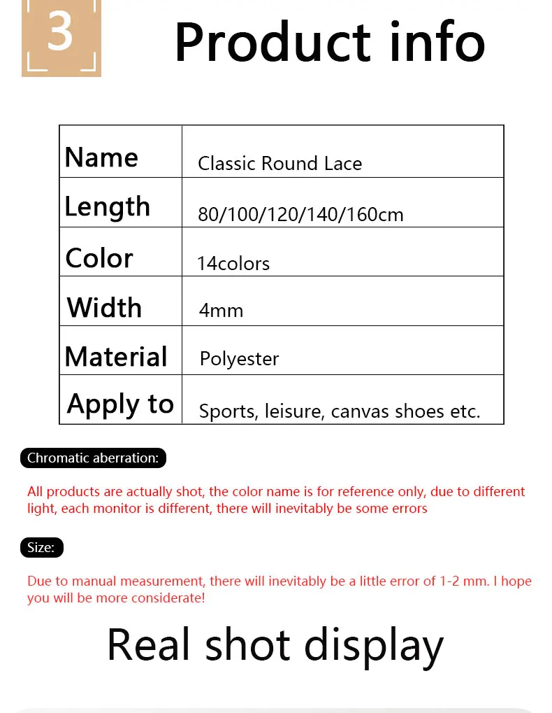 1Pair Bold Round Shoelaces Quality Durable Polyester Sneakers Shoe laces Boots Laces for Shoes 80/100/120/140/160cm Shoestrings