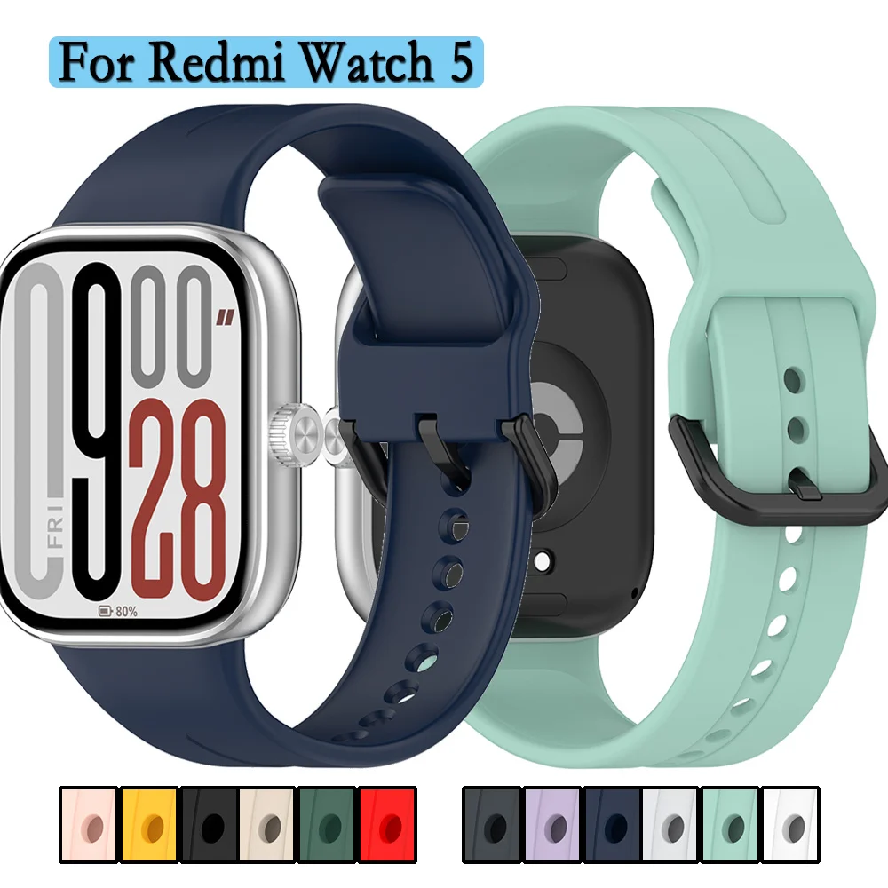 Premium Silicone Watchband with Black Buckle for Enhanced Comfort