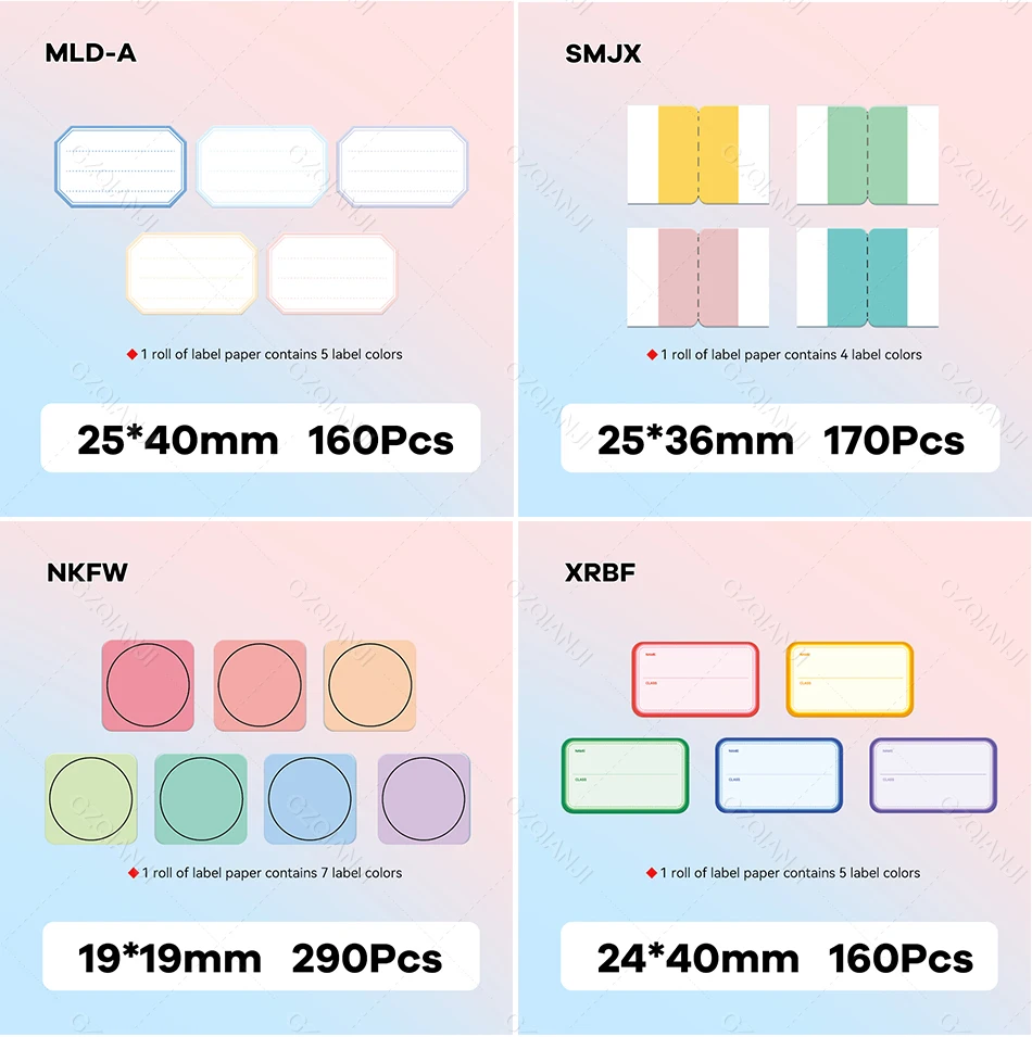 NIIMBOT D101 Label Printer Sticker Paper Big Size 25mm White Color Cute Label Maker Rolls Waterproof Price List Tag