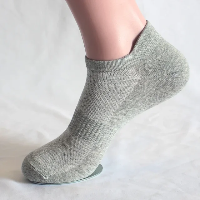 6 Pairs Ankle Socks Womens and Mens Couple Student Cotton Ear New Plus Size Mesh Athletic Sports Running Solid Color Boat Socks 3
