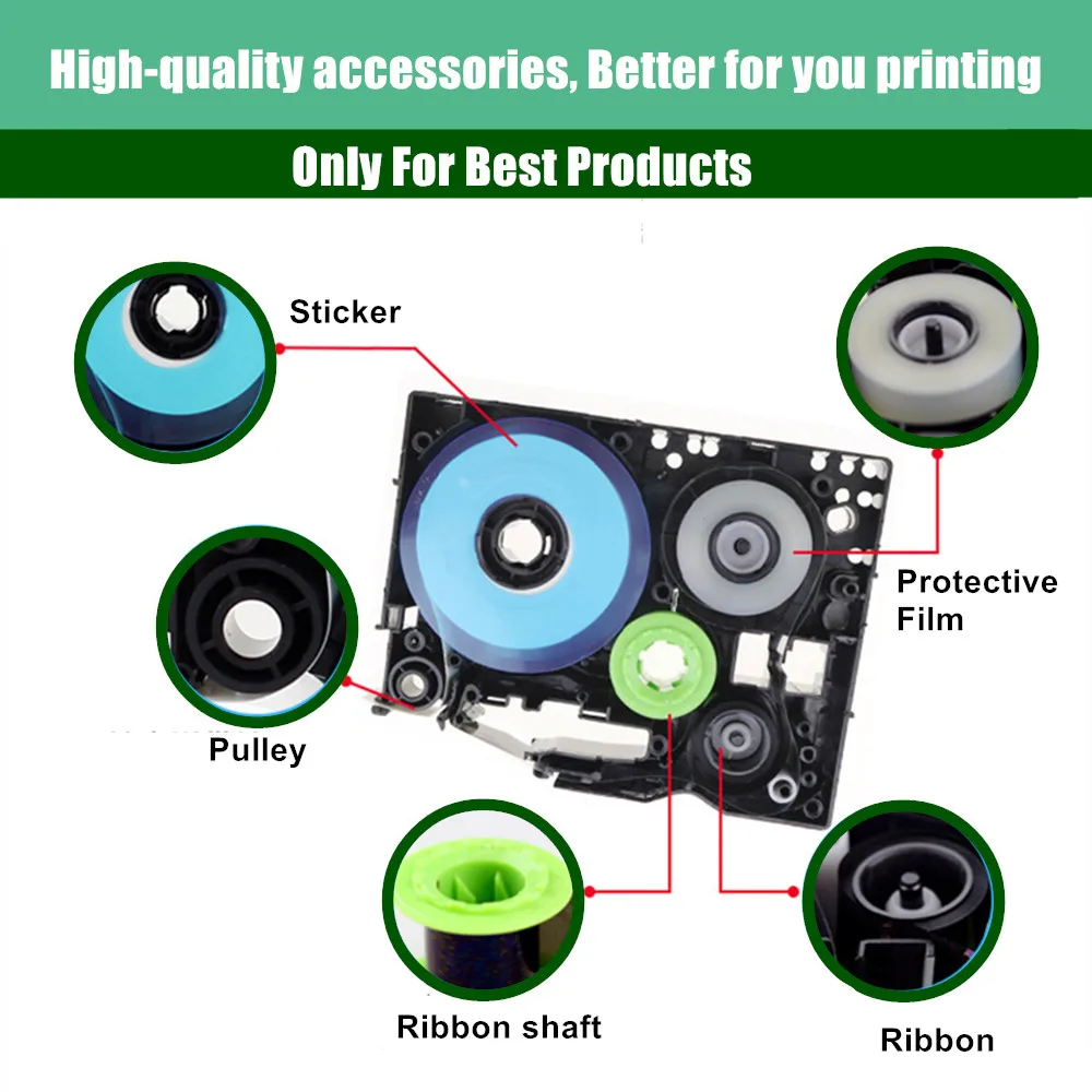 Etiqueta Laminada de Substituição do Irmão Ptouch tz Tze231 Tz-231 Tape Uso para Pt-d210 Pt-h110 Ptd600 Ptd400ad 12 mm 047 Pol a Pcs - Imagem 3