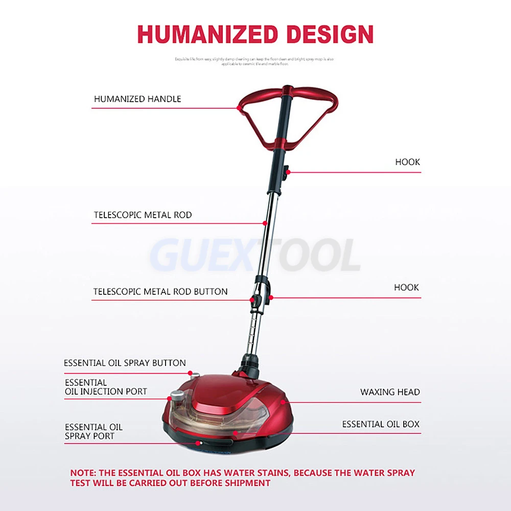 Automatic Polishing Machine Electric Polisher Wood Floor Tile Marble Waxing Machine Essential oils mop