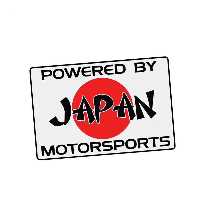 

12CM*8CM Car Accessories POWERED BY JAPAN MOTORSPORTS Car Sticker Decal