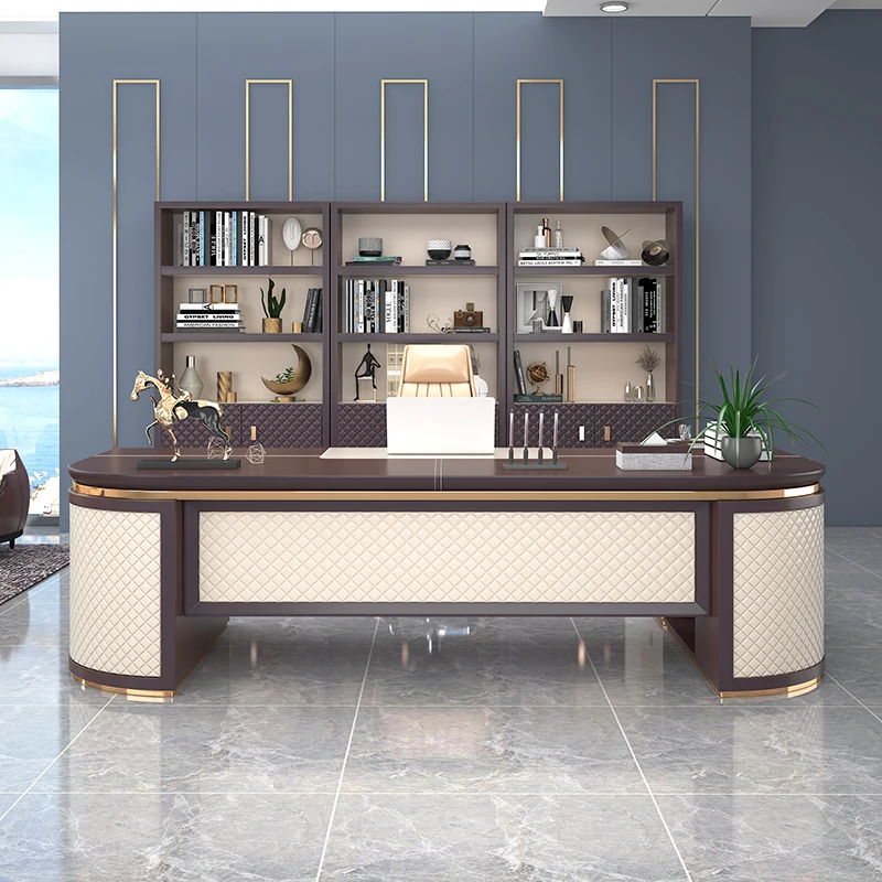 Computer Conference Office Desk Light Luxury Modern Reception Quality Office Desk Vanity Escritorio Oficina Unique Furniture