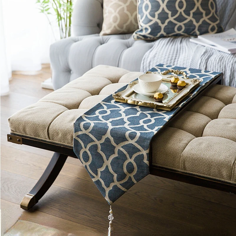 Modern American Style Table Flag Northern Dining Household Table Tea Table Decorative Cloth Table Cloth TV Cabinet Shoes Cabinet