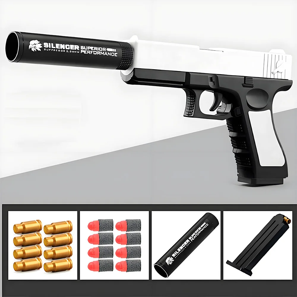 Shell Ejecting Best Pistol Gun Toy For Boy Real Toy Pistol Model Boys Christmas Gift Dropship