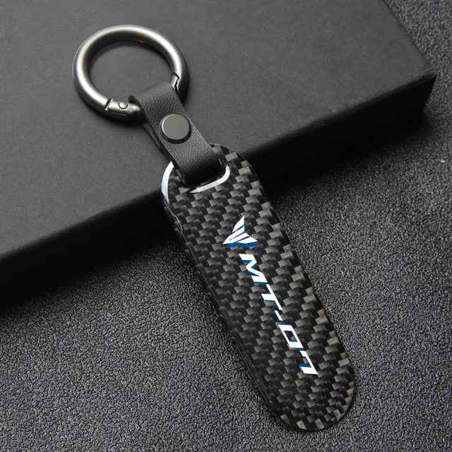 Carbon Fiber Key Ring Keychain Chain for Yamaha MT series motorcycles