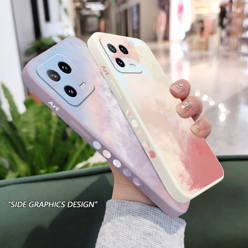 Premium Texture Toning Liquid Silicone Phone Case
