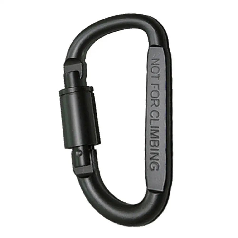 1/2/5 Stück Karabiner für Bergsteigen, Höhlenforschung und Klettern, D-Ring Sicherheitskarabiner, Reise-Outdoor-Überlebenshaken aus Aluminiumlegierung – Detail 2