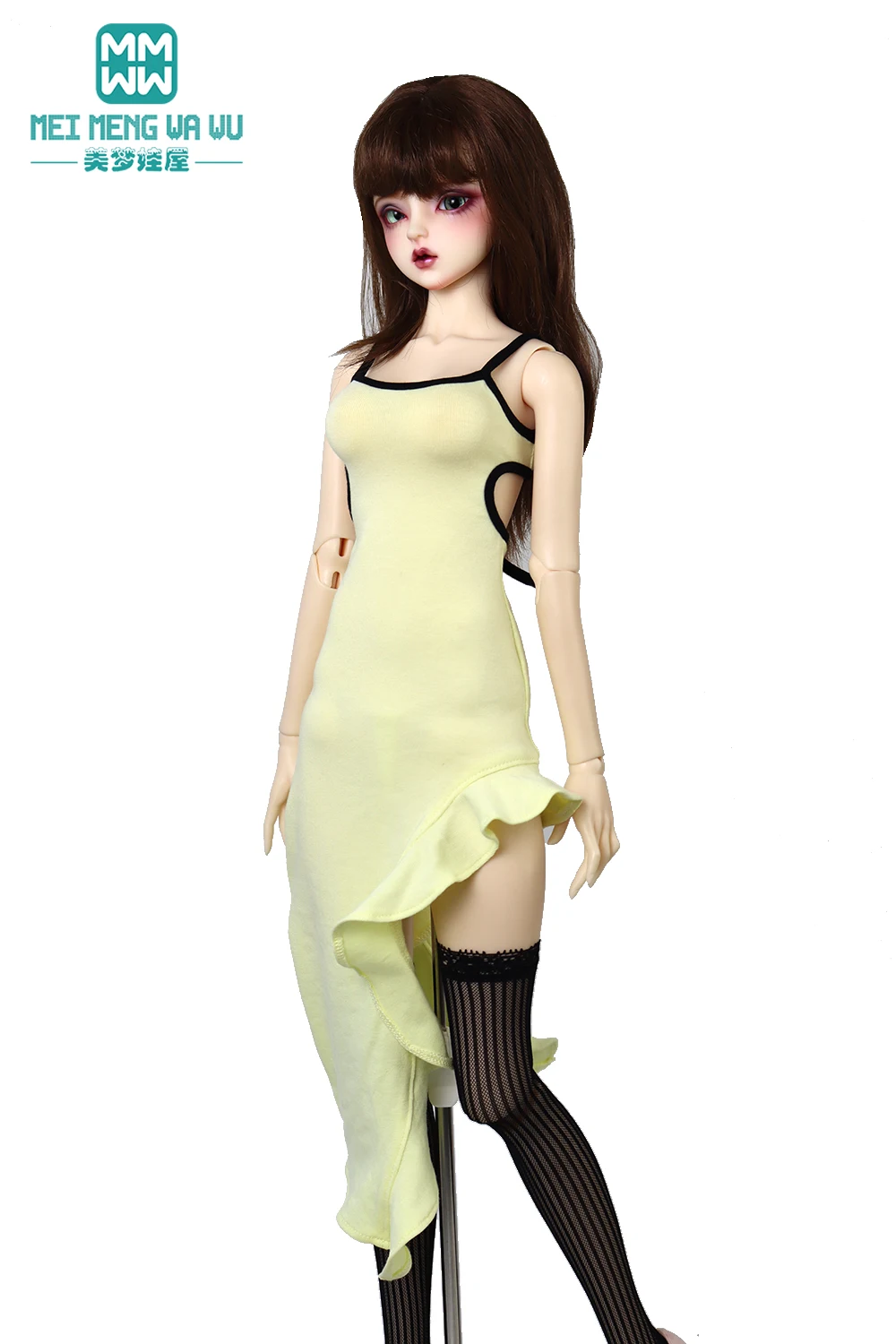 Fits BJD Doll Clothes 60cm 1/3 1/4 MSD DD SD Stylish fishtail slip dress Girl's Gift