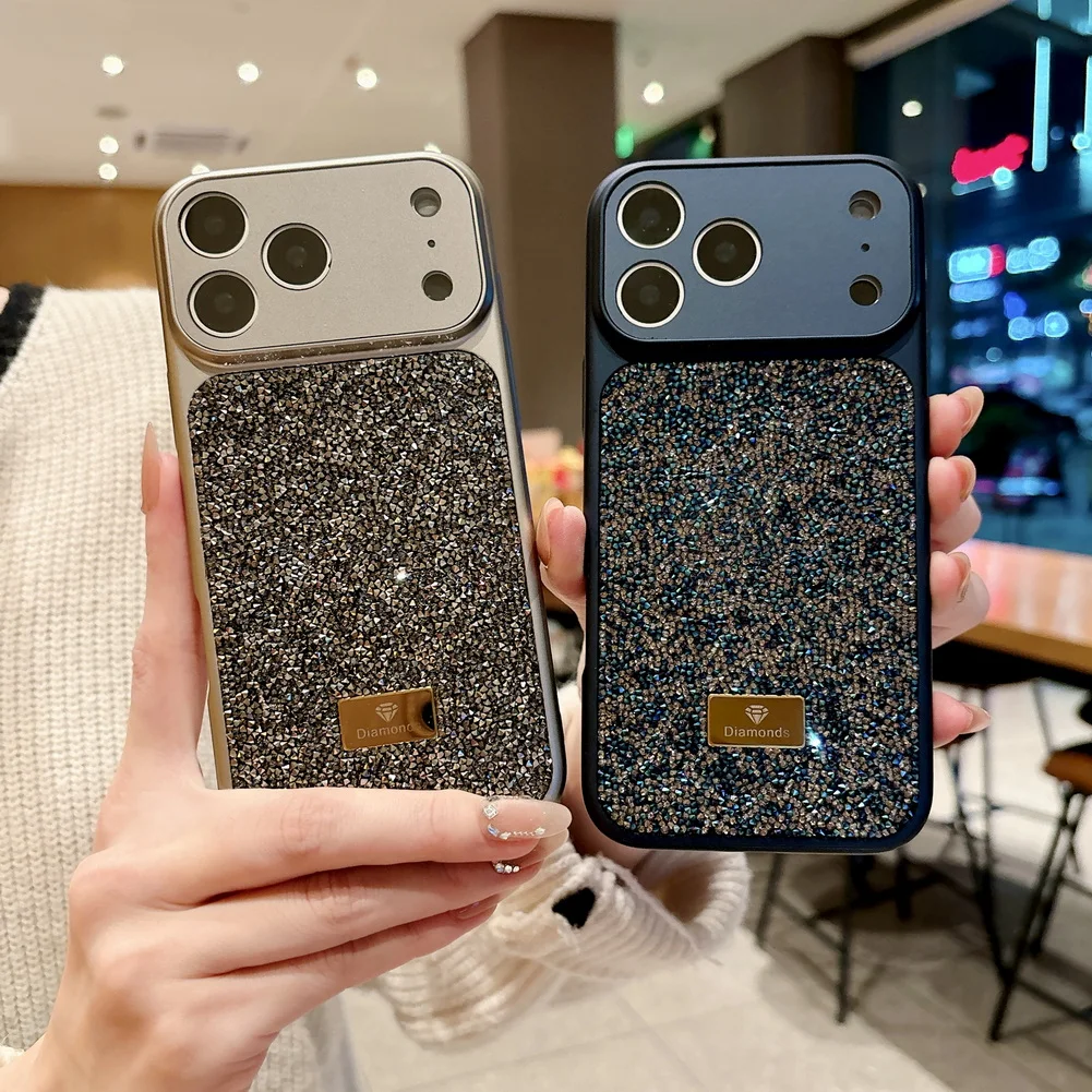 Luxury Bling Diamond Rhinestone Phone Case with Full Camera Protection