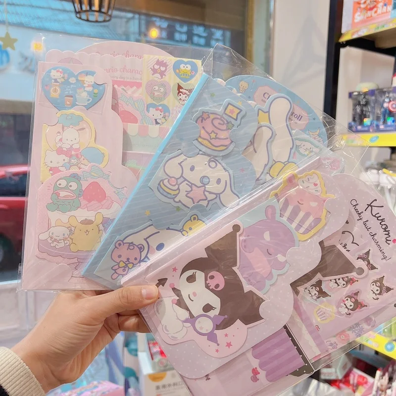 2025 새로운 일본어 사랑스러운 신선한 봉투 편지 용지 세트 참고 용지 시리즈..