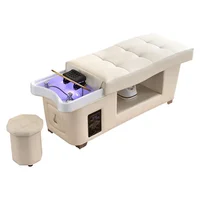 XinSheng shampooing lit Salon de coiffure lits tête SPA Fumigation Machine Table de Massage loisirs et magasin de santé meubles commerciaux 4