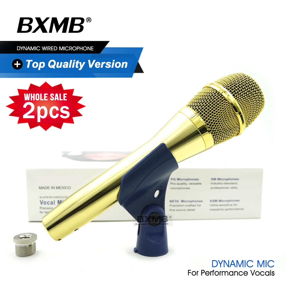 2pcs/lot Top Quality Professional Live Vocals KSM9G Dynamic Wired Microphone Karaoke Super
