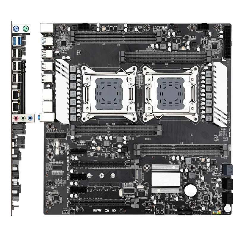 The new x79 Dual -S8 computer motherboard supports three generations of memory 2011 Pin Studio games multi-open design