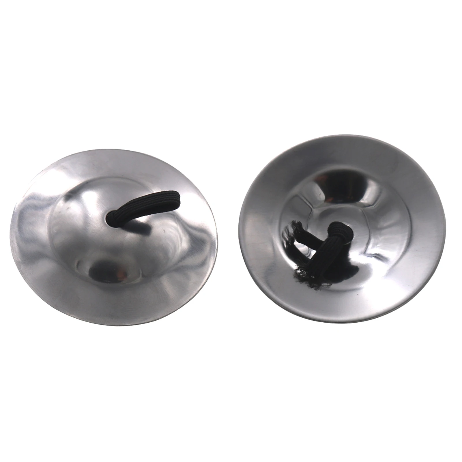 

2pcs Finger Cymbals Belly Dancing Silver Finger Cymbals Belly Dancing Cymbals Rhythm Musical Instrument for Party