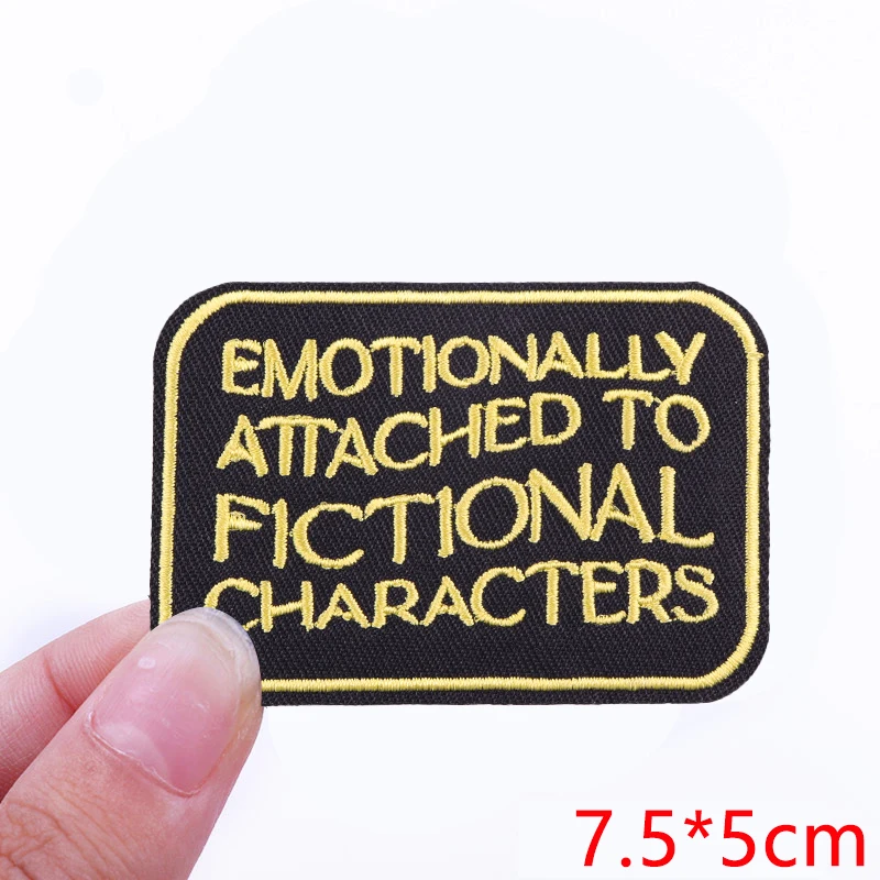 Embroidered Personality Slogan Iron-On Patch