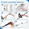 Sand Flea Rake, Detachable Sand Flea Rake, The Shark Tooth Screen Comes with A 16-Foot-Wide Drain Screen with A 51-inch Handle 3
