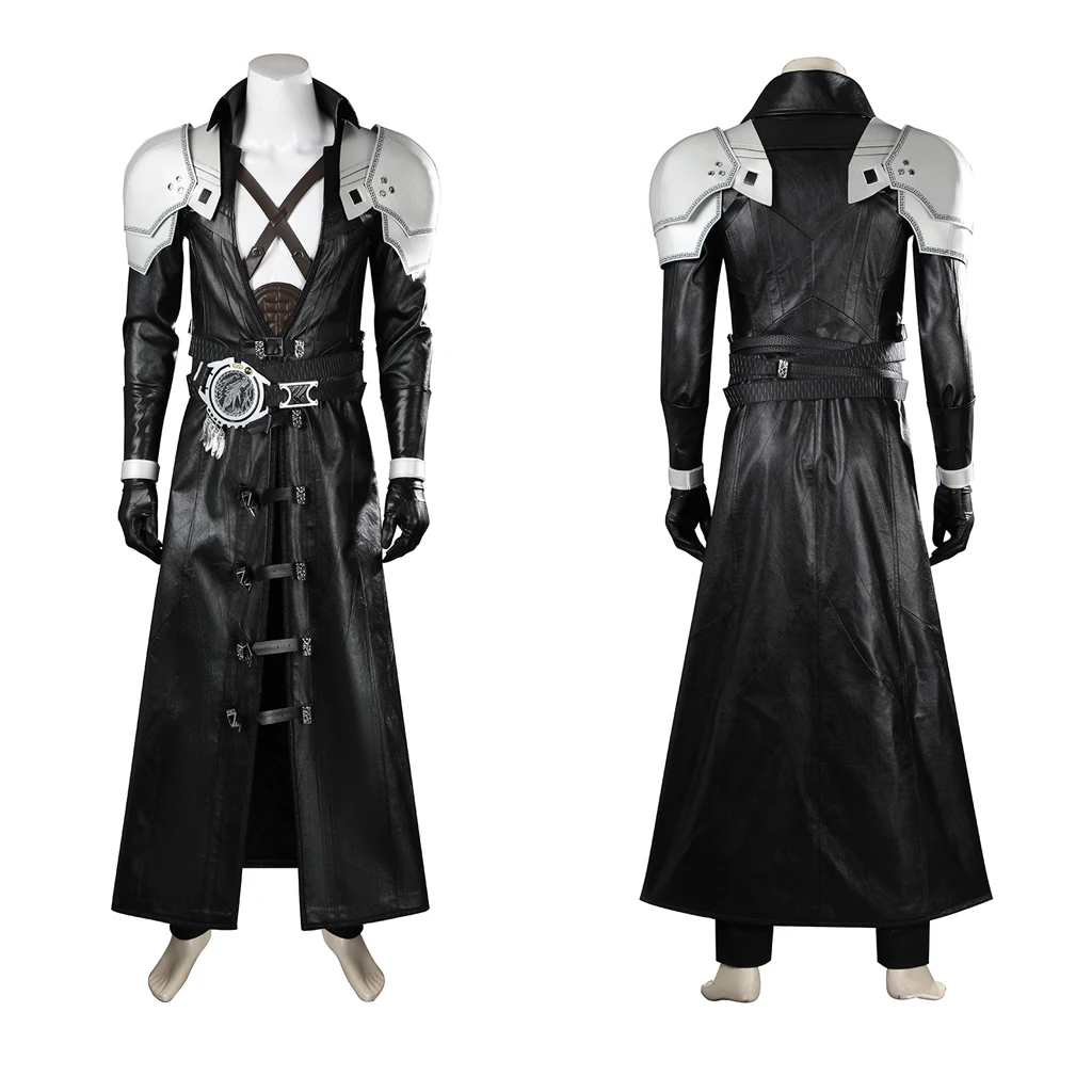 

FF7 Remake Sephiroth Cosplay Costume Video Game Adult Costumes Black Outfit Custom Made Deluxe Edition Halloween Party Clothing