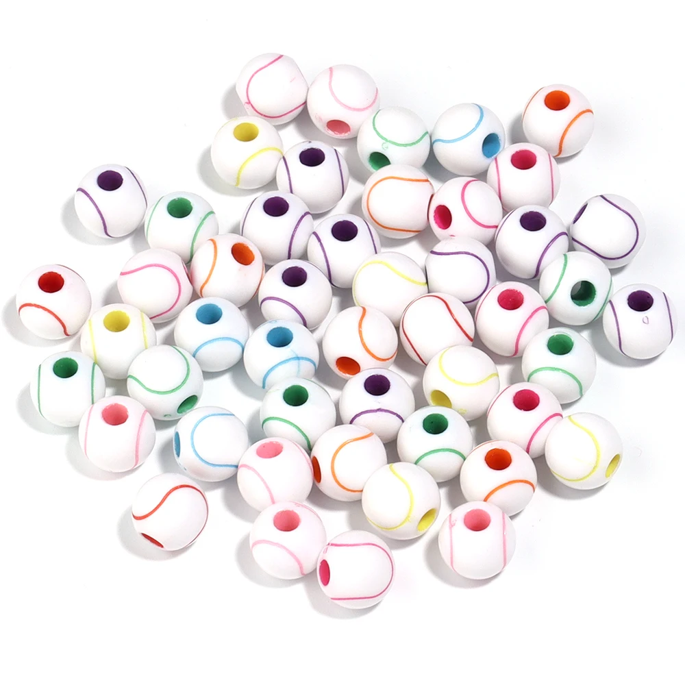 Bulk Acrylic Sports Ball Charms