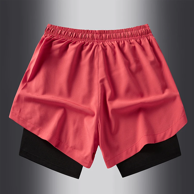 2024 Summer Men's Sports Running Quick Dry Short PantsComfortable Training Fitness Basketball Athletic 2 In 1 Shorts Ropa Hombre