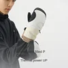 Nanend New Color-matching Ski Gloves for Women's Stuffy Men's Professional Waterproof and Warm Gold Standard P Cotton 3