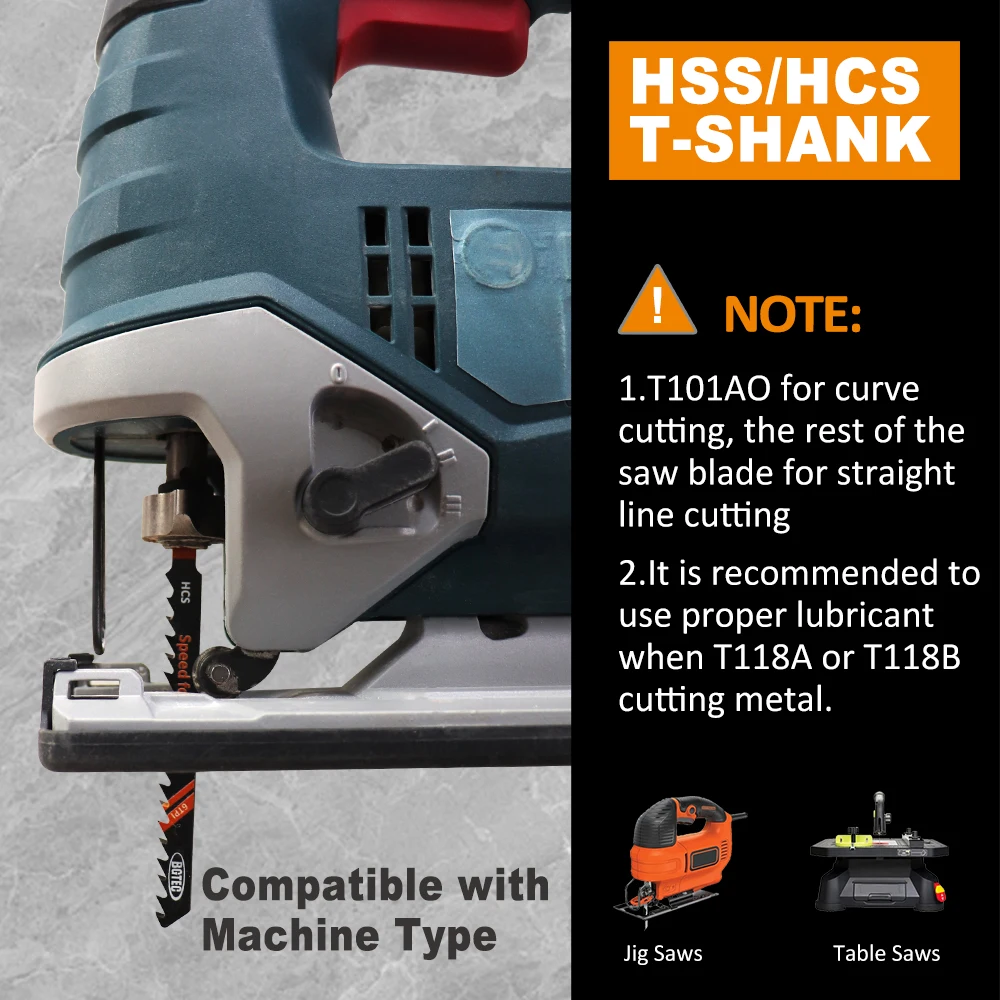 BGTEC 50 teile/satz Kurve Sägeblatt HSS + HCS T-förmigen Griff Mehrzweck Stichsäge Kit Vorteil Pack Kunststoff metall Holz Mit Tragetasche – Detail 4
