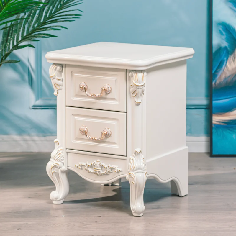 Vintage Nordic Night Table Bedroom Modern White Storage Night Table Luxury Trendy Comodini Camera Da Letto Bedroom Furniture