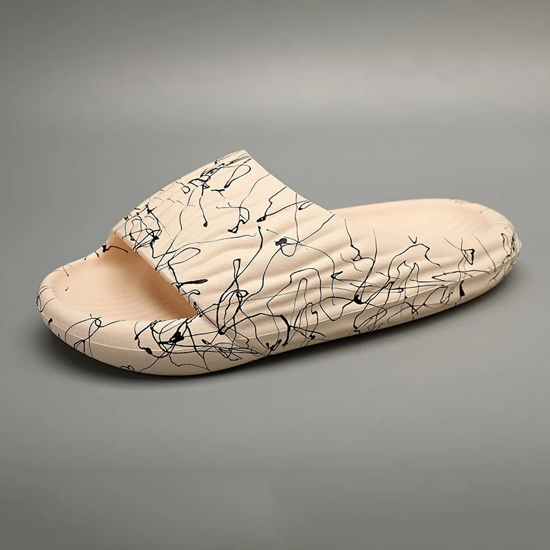 Slip Slippers for Men Non-Slip With Thick Sole Soft Foam Sliders Slip Comfy Slipper for Indoor  Outdoor_voghion.com