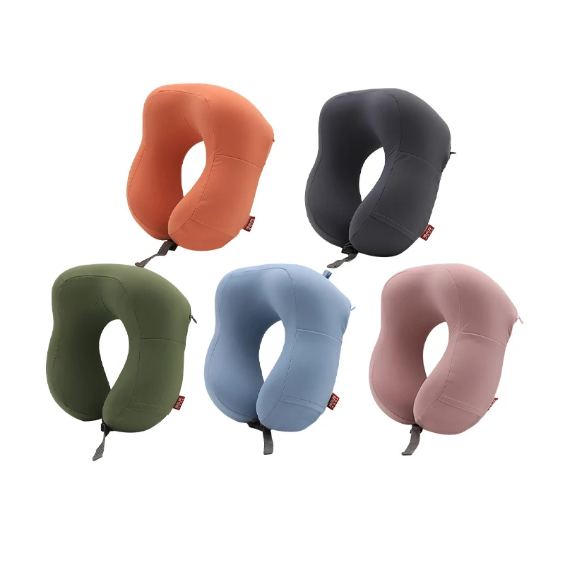 

Hump U-Shaped Memory Foam Soft And Breathable Neck Pillow Solid Color Simple Cotton Neck Pillow Portable Home Office Travel