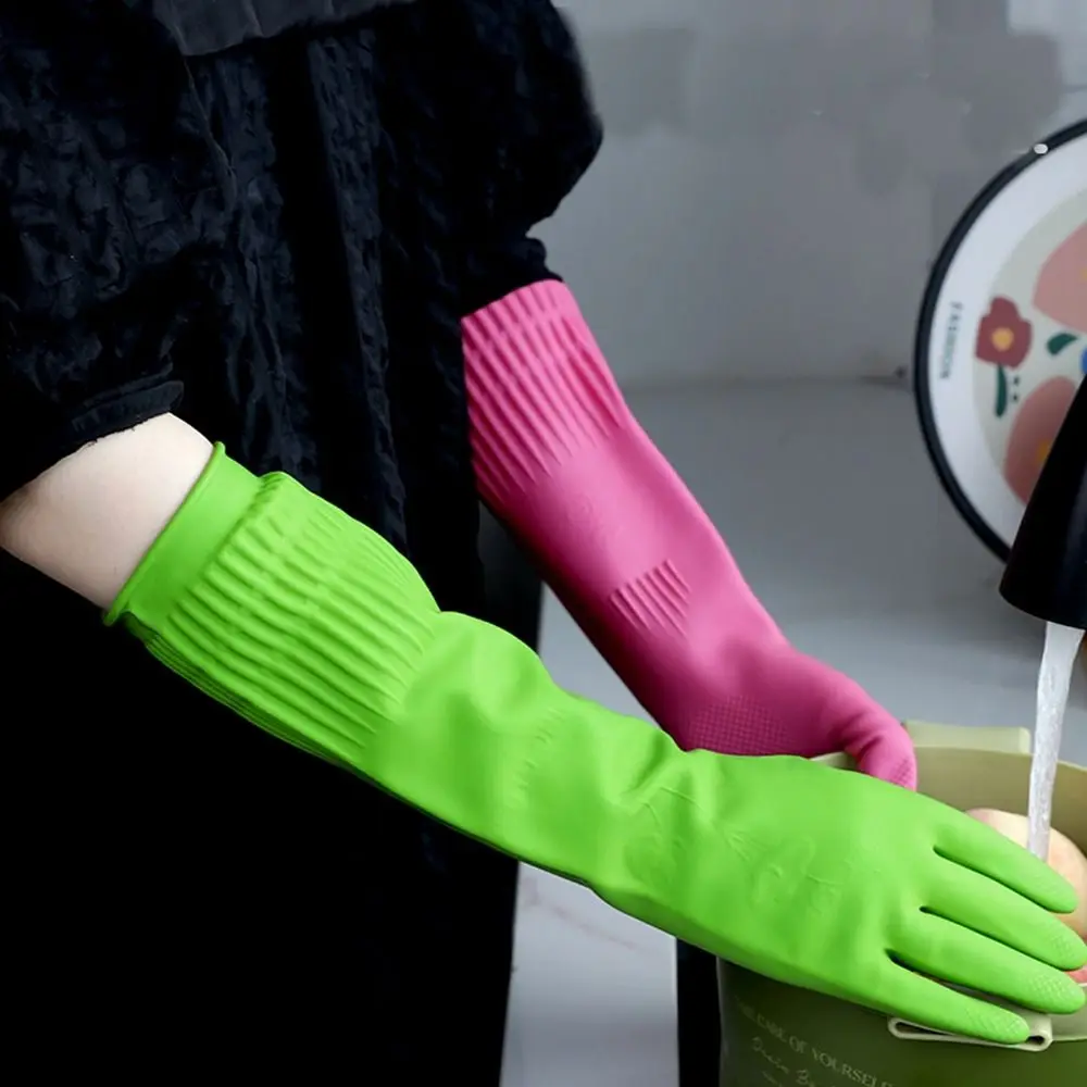 Elastic Dishwashing Kitchen Rubber Gloves Cleaning Tool Household Cleaning Gloves dishwashing gloves cleaning gloves