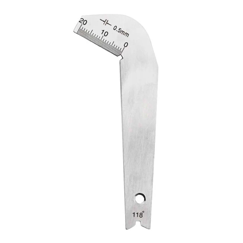Professional Metal Corner Edging Measuring Tool 118 Degree Twist Drill