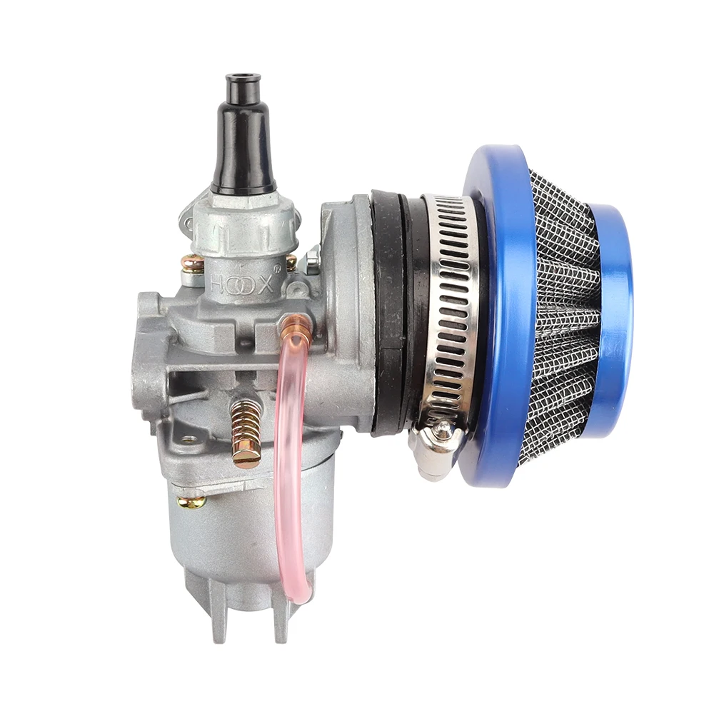 Motorcycle Carburetor+Air Filter Stack For 2 Stroke Pocket Bike 47cc 49cc Engine Parts Mini Moto Kids ATV Quad Go Kart Minimoto