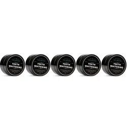 Natural Organic Teeth Whitening Charcoal Powder for Fresh Breath and Daily Use (5pcs)